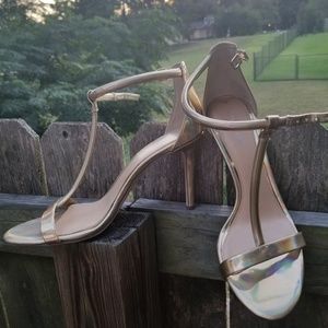 Gianni Bini Metallica Gold strappy Heels